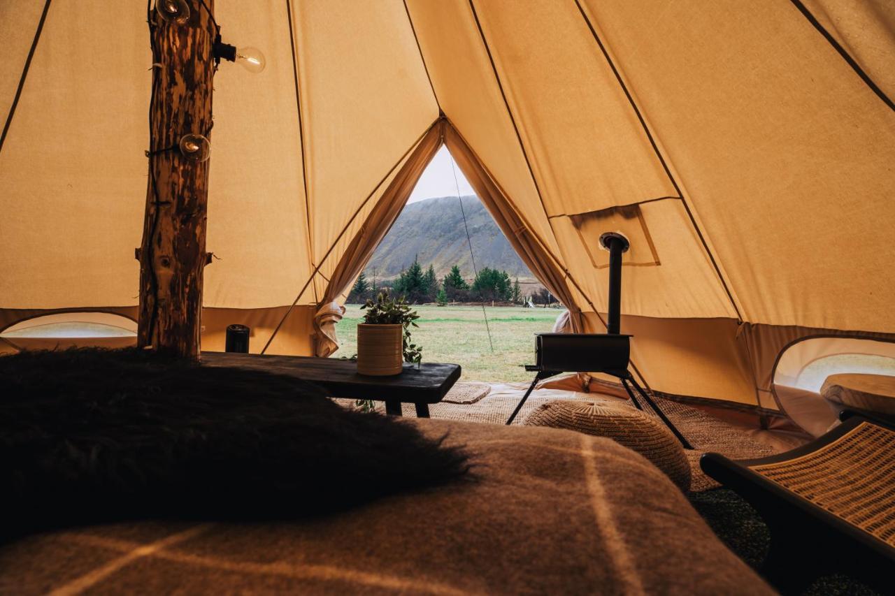ホテル Golden Circle Tents - Glamping Experience セルフォス エクステリア 写真